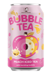 Bubble Tea Persikasmak peach iced tea with bursting bubble