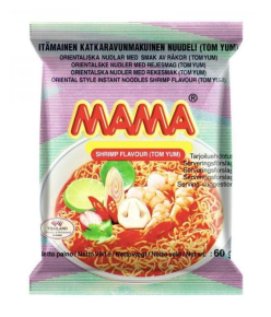 Mama Räksmak Tom Yum shrimp flavour snabbnudlar nudlar noodles