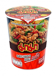 Mama Spicy Basil Stir-Fired Cup Noodle basilika nudelkopp