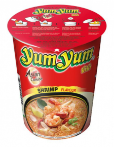 Yum Yum Räksmak Cup Noodle shrimp flavour nudelkopp