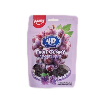 Zoom bild av 4D-Fruit-Gummy-Grape-Burst-Amos-65g