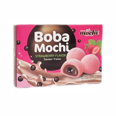 Zoom bild av Boba-Mochi-Jordgubbsmak-180g