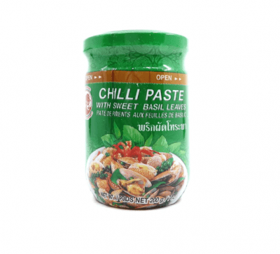 Chilipasta med Söt Basilika chilli paste sweet basil cock brand