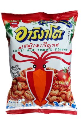 Cuttlefish Cracker Chili & Tomat Smak 50g snack
