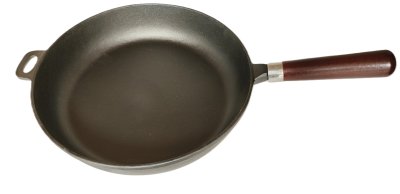 Zoom bild av stekpanna-gjutjärn-28cm-trähandtag