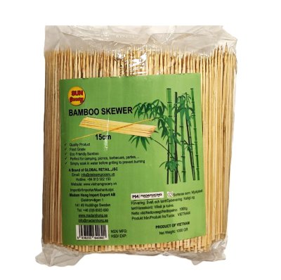 Zoom bild av Grillpinnar-bambu-15cm-1kg-sun