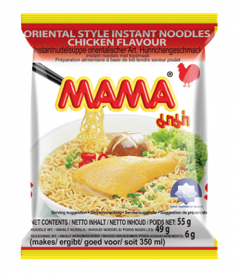 Mama Kycklingsmak chicken flavour snabbnudlar nudlar noodles