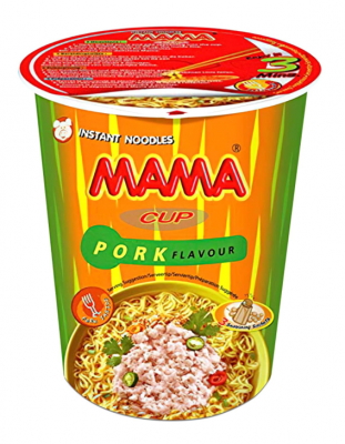 Mama Fläsksmak Cup Noodle pork flavour nudekopp