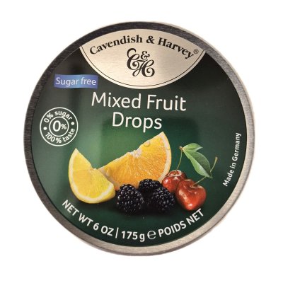Zoom bild av Mixed-Fruit-Drops-Sugar-Free-175g-Cavendish-Harvey