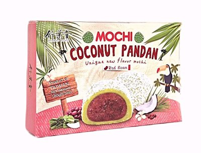 Zoom bild av Mochi-Coconut-Pandan-Röd-Bönasmak-Bamboo-House-180g