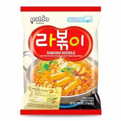 Zoom bild av Paldo-rabokki-nudlar