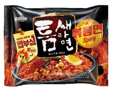 Paldo Teumsae Stir-Fried Ramen Spicy ramyun koreanska nudlar korean noodles