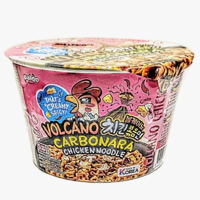 Zoom bild av Paldo-Volcano-Carbonara-Chicken-Nudlar-Big-Bowl-105g