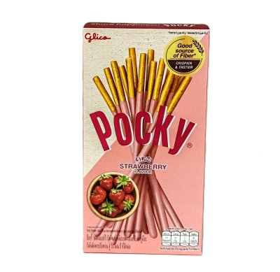 Zoom bild av Pocky-strawberry-jordgubb