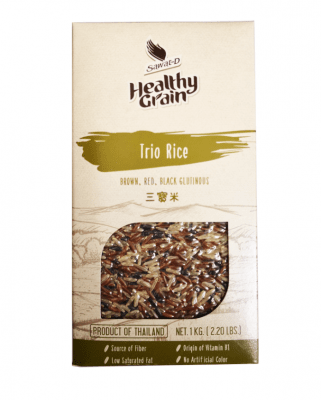 Trio Ris Sawat-D Rice healthy grain brunt jasminris röd cargoris svart klibbris
