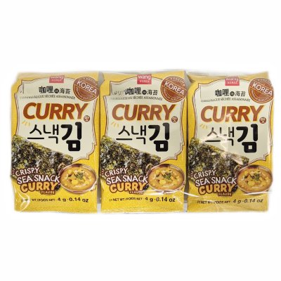 Zoom bild av Sjögräs-Snack-Currysmak-12g-Wang