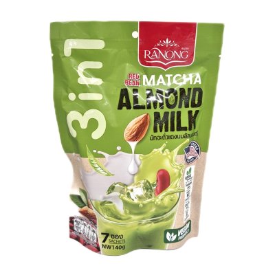 Zoom bild av Snabb-Dryc- Matcha-Grönt-Te-Latte-Mix-Med-Mandelmjölk-Röda-Bönor-Ranong-140g.jpg