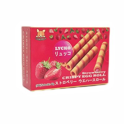 Zoom bild av Strawberry-Crispy-Egg-Roll-Lucky-Pocki-66g