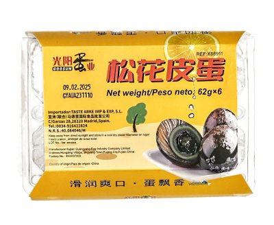 Zoom bild av svarta-ankägg-6p-pidan-tusenåriga-ägg