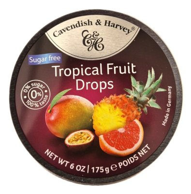 Zoom bild av Tropical-Fruit-Drops-Sugar-Free-175g-Cavendish-Harvey