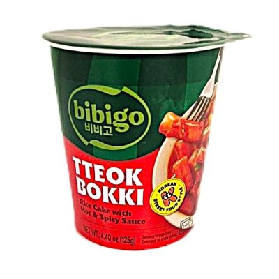 Zoom bild av Tteokbokki-riskaka-Hot&spicy-cup-bibigo-rice-cake