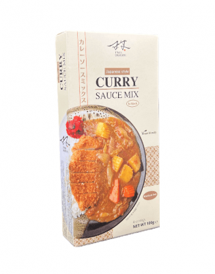 Currymix Medium Hot Twin Dragon sauce mix in block japansk curry