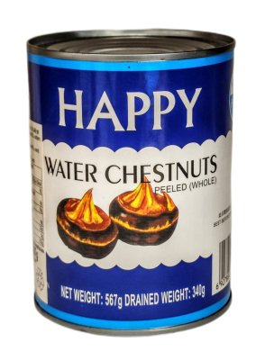 Zoom bild av vattenkastanjer-happy