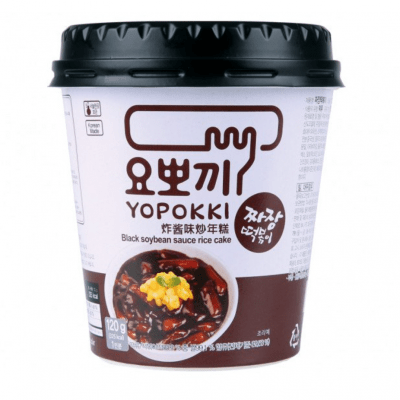 Yopokki Jjajang Topokki Cup black soybean rice cake riskaka