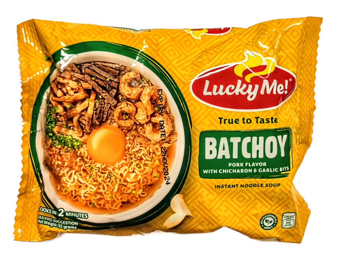 Lucky Me Batchoy Pork Flavor 55g - Snabbnudlar